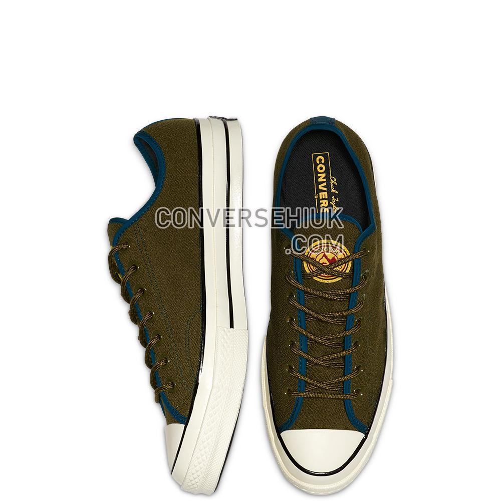 Converse Unisex East Village Explorer Chuck 70 Low Top Surplus Olive/midnight Turq 165929C Shoes