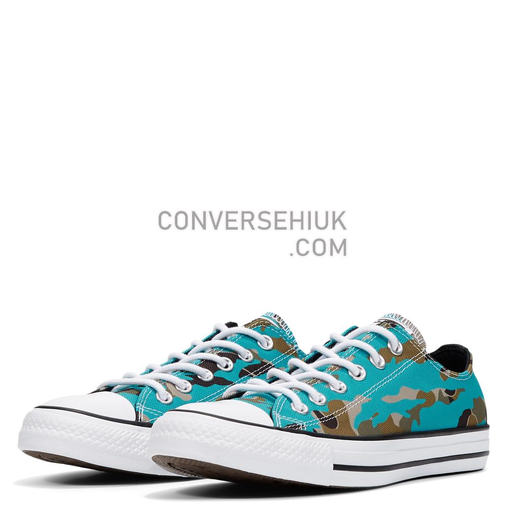 Converse Unisex All-over Camo Chuck Taylor All Star Low Top Turbo Green/black/white 166178C Shoes