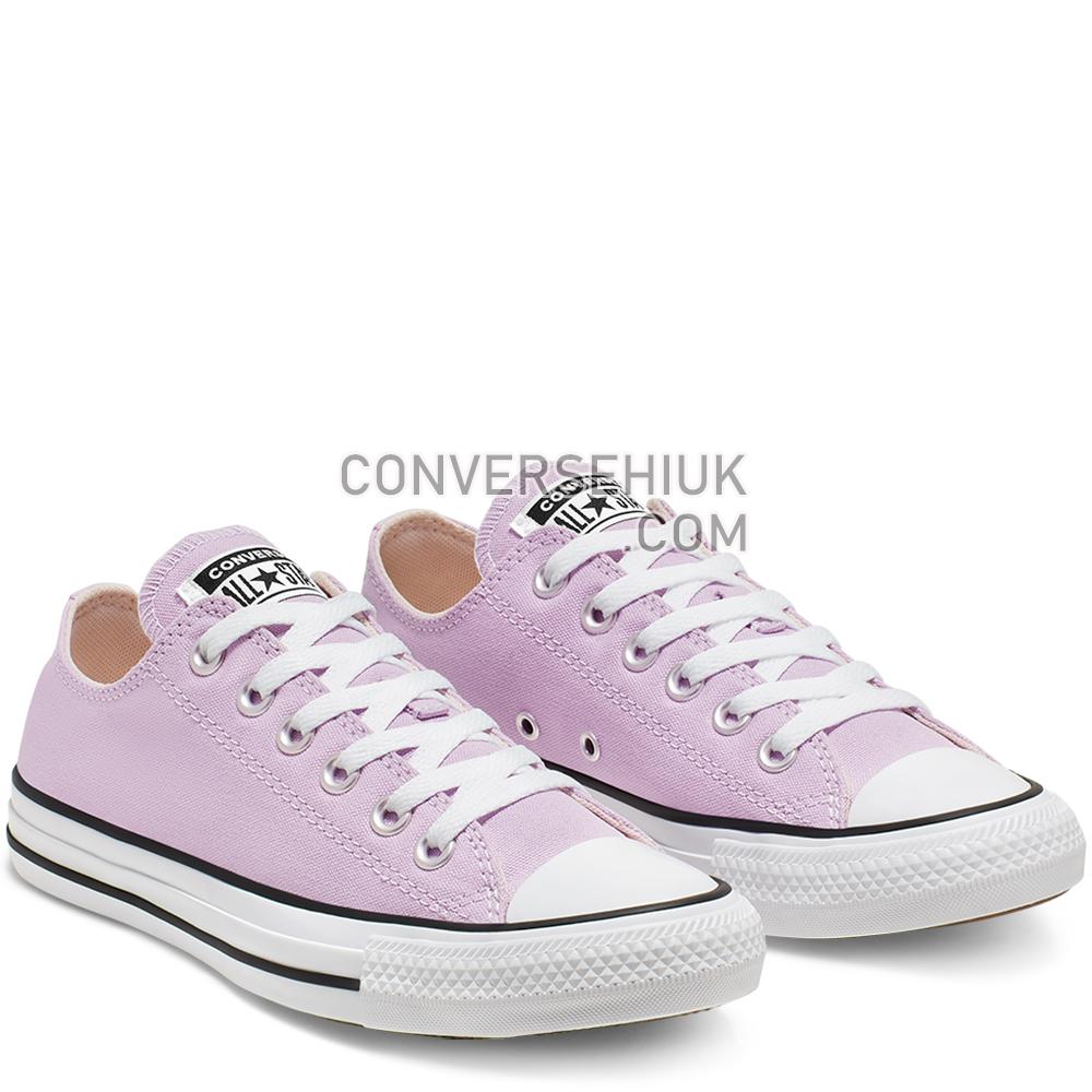 Converse Unisex Seasonal Colour Chuck Taylor All Star Low Top Lilac Mist 166266C Shoes