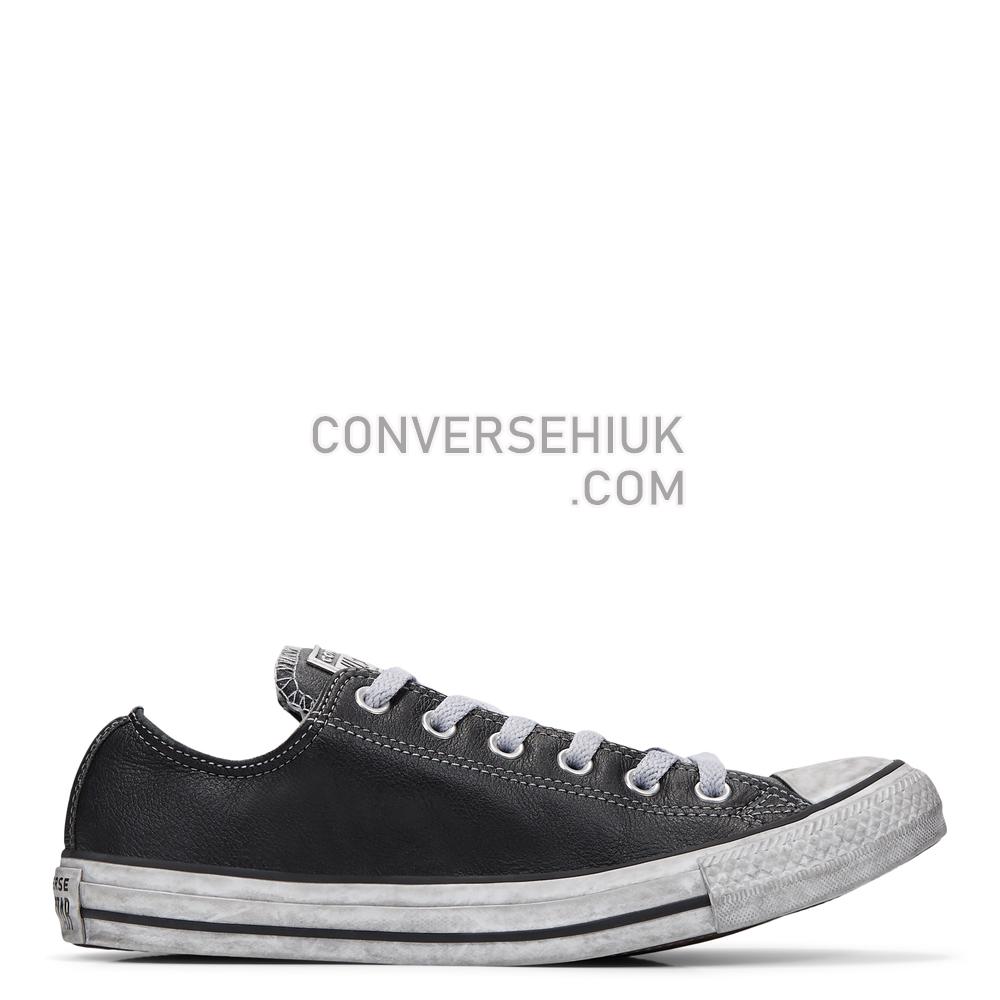 Converse Chuck Taylor All Star Leather Smoke Low Top Black/smoke 165764C Shoes