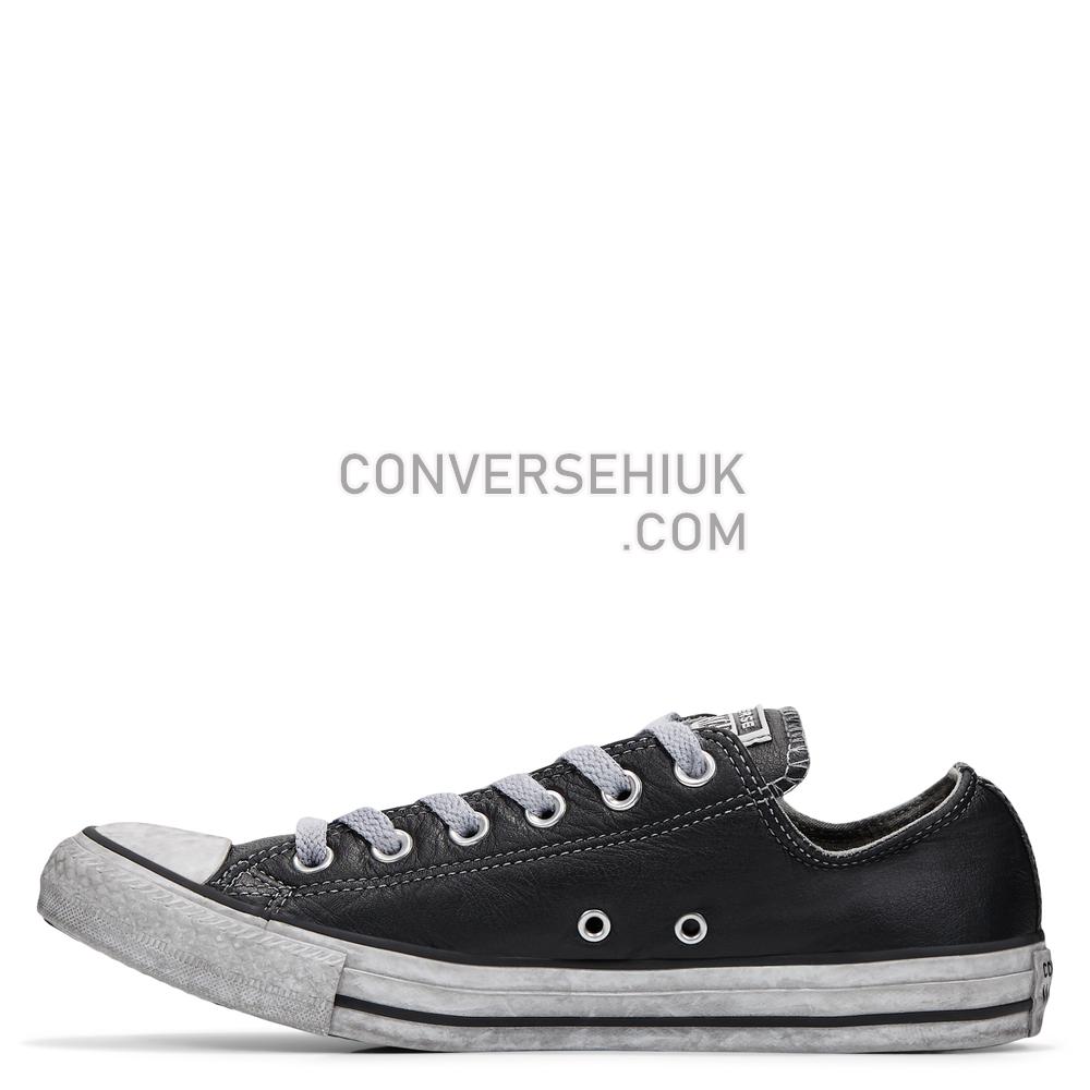 Converse Chuck Taylor All Star Leather Smoke Low Top Black/smoke 165764C Shoes