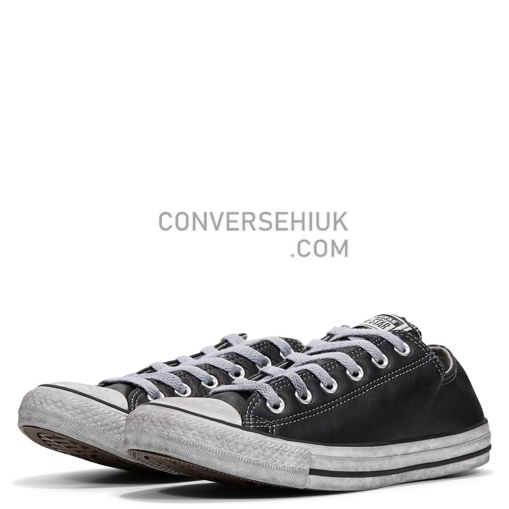 Converse Chuck Taylor All Star Leather Smoke Low Top Black/smoke 165764C Shoes