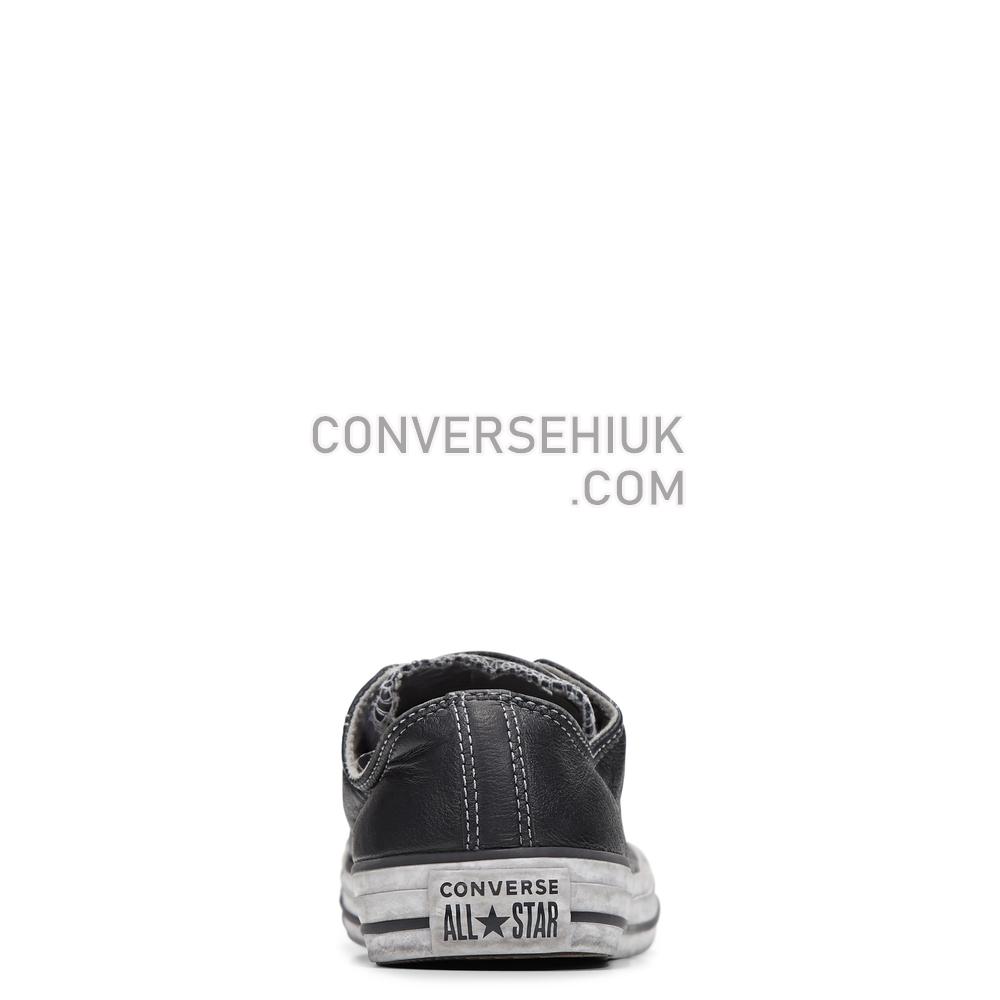 Converse Chuck Taylor All Star Leather Smoke Low Top Black/smoke 165764C Shoes