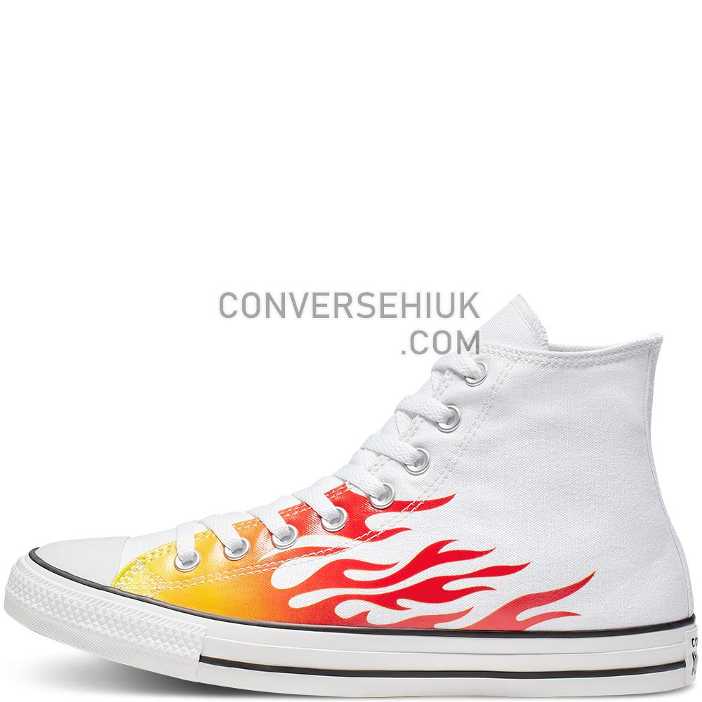 Converse Archive Print Chuck Taylor All Star High Top White/enamel Red/fresh Yellow 166257C Shoes