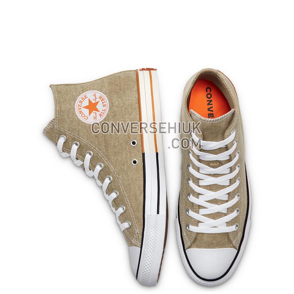 Converse Unisex Happy Camper Chuck Taylor All Star High Top Khaki/total Orange/white 167658C Shoes