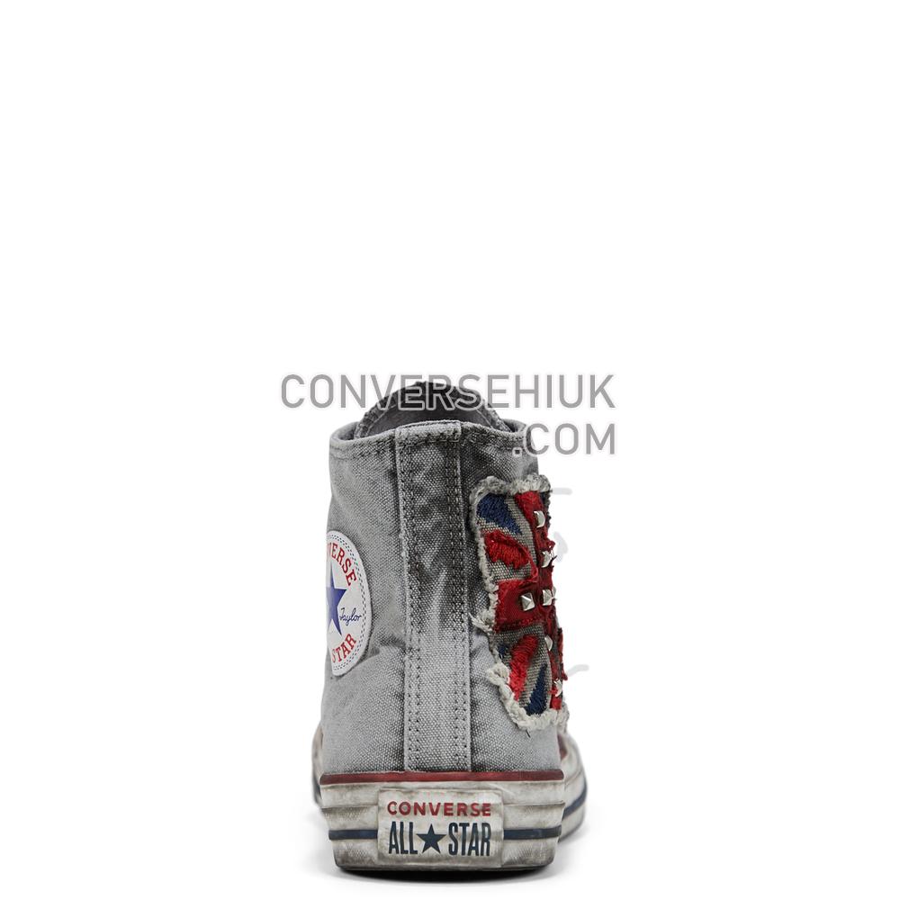 Converse Unisex Distressed UK Flag Chuck Taylor All Star High Top Uk Flag Distressed 167388C Shoes