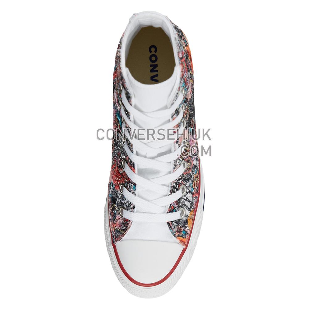 Converse Unisex Glitter Tattoo Chuck Taylor All Star High Top Lace Glitter Skull 167405C Shoes