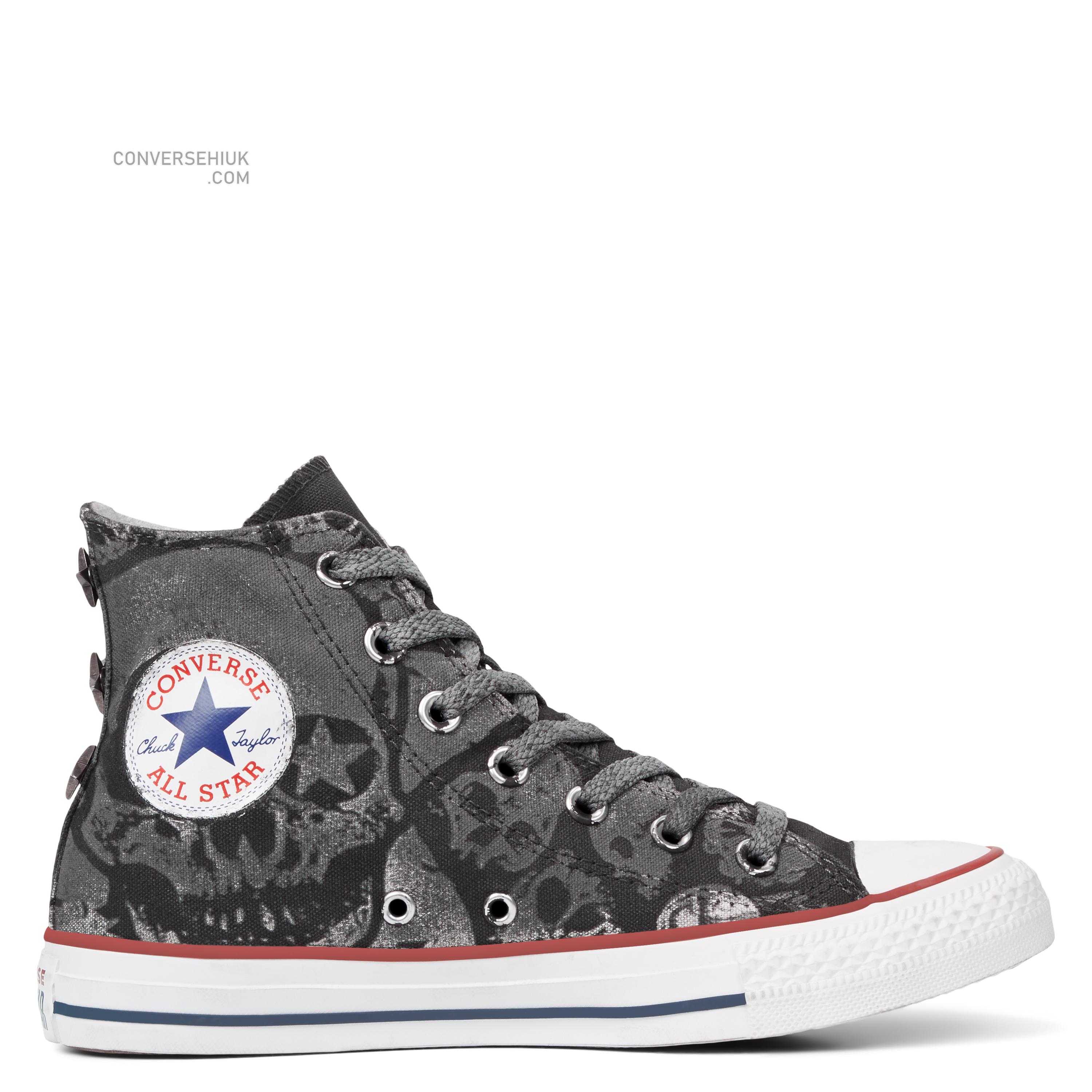 Converse Chuck Taylor All Star Skull Tattoo High Top Optical White/skull/dirt Dyed 165779C Shoes