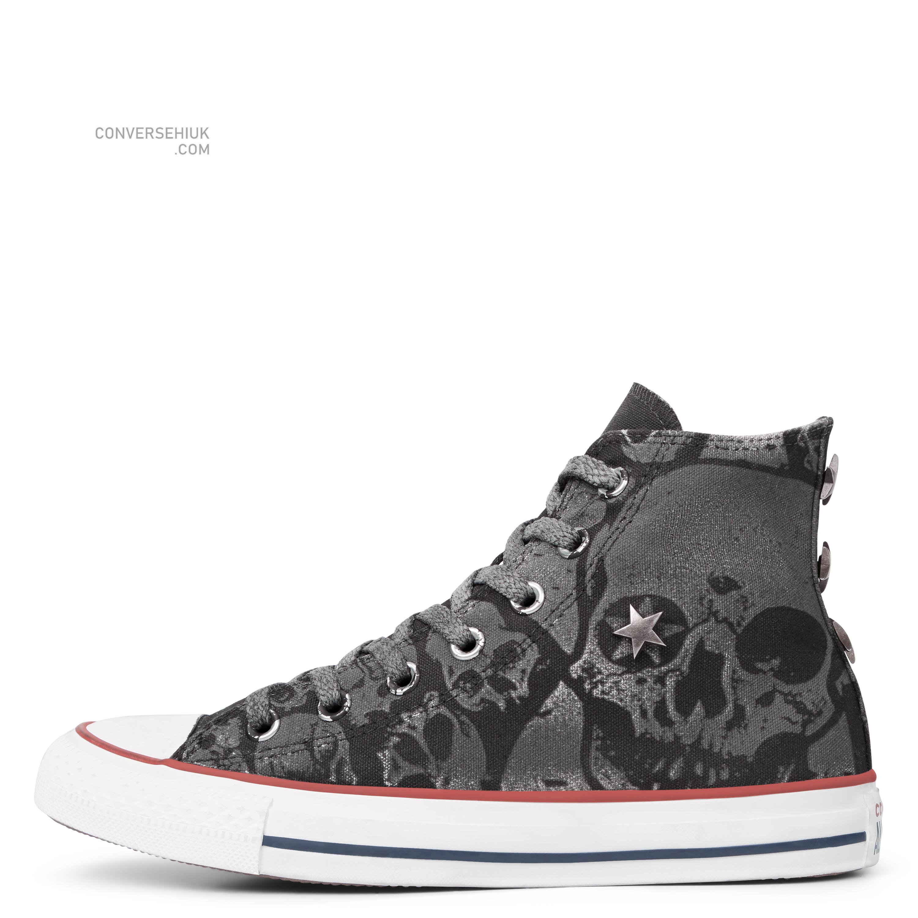 Converse Chuck Taylor All Star Skull Tattoo High Top Optical White/skull/dirt Dyed 165779C Shoes