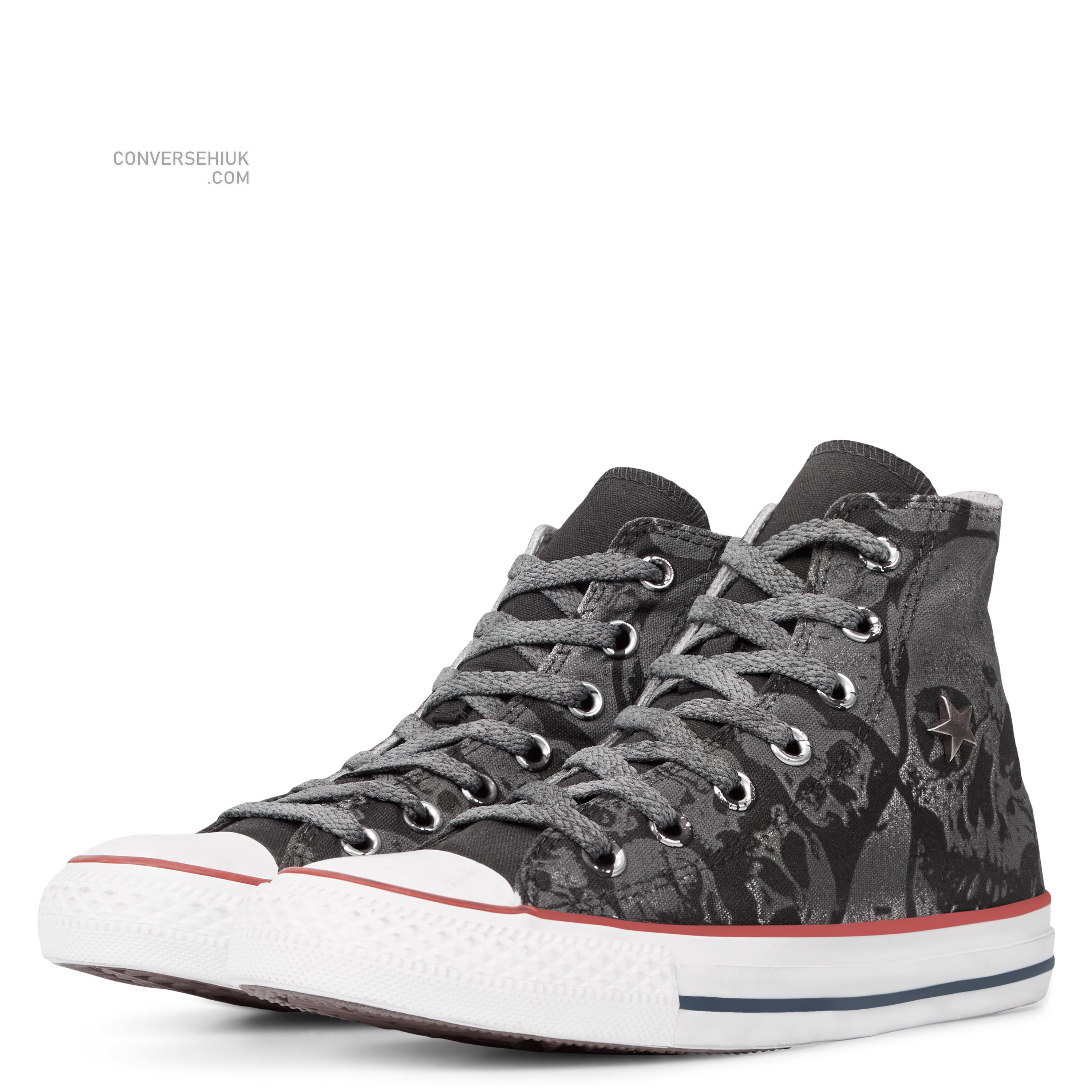 Converse Chuck Taylor All Star Skull Tattoo High Top Optical White/skull/dirt Dyed 165779C Shoes