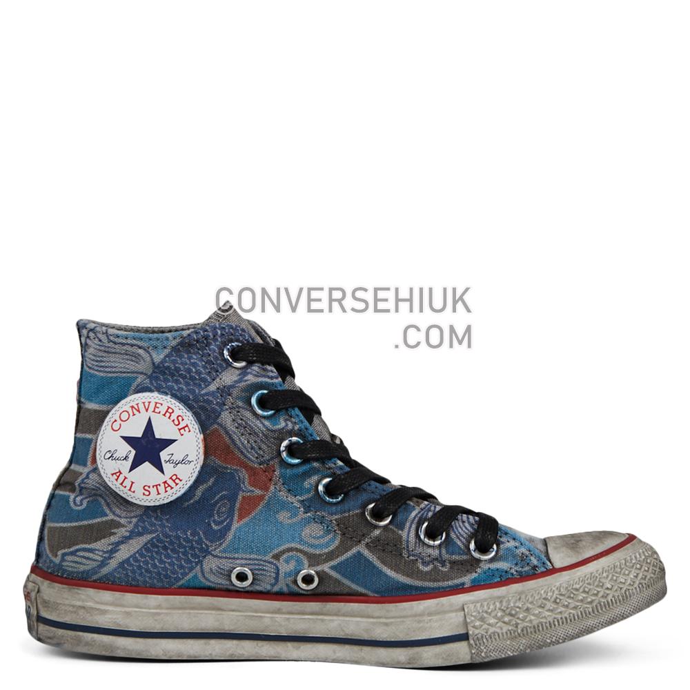 Converse Unisex Koi Tattoo Chuck Taylor All Star High Top Tattoo Goldfish 167392C Shoes