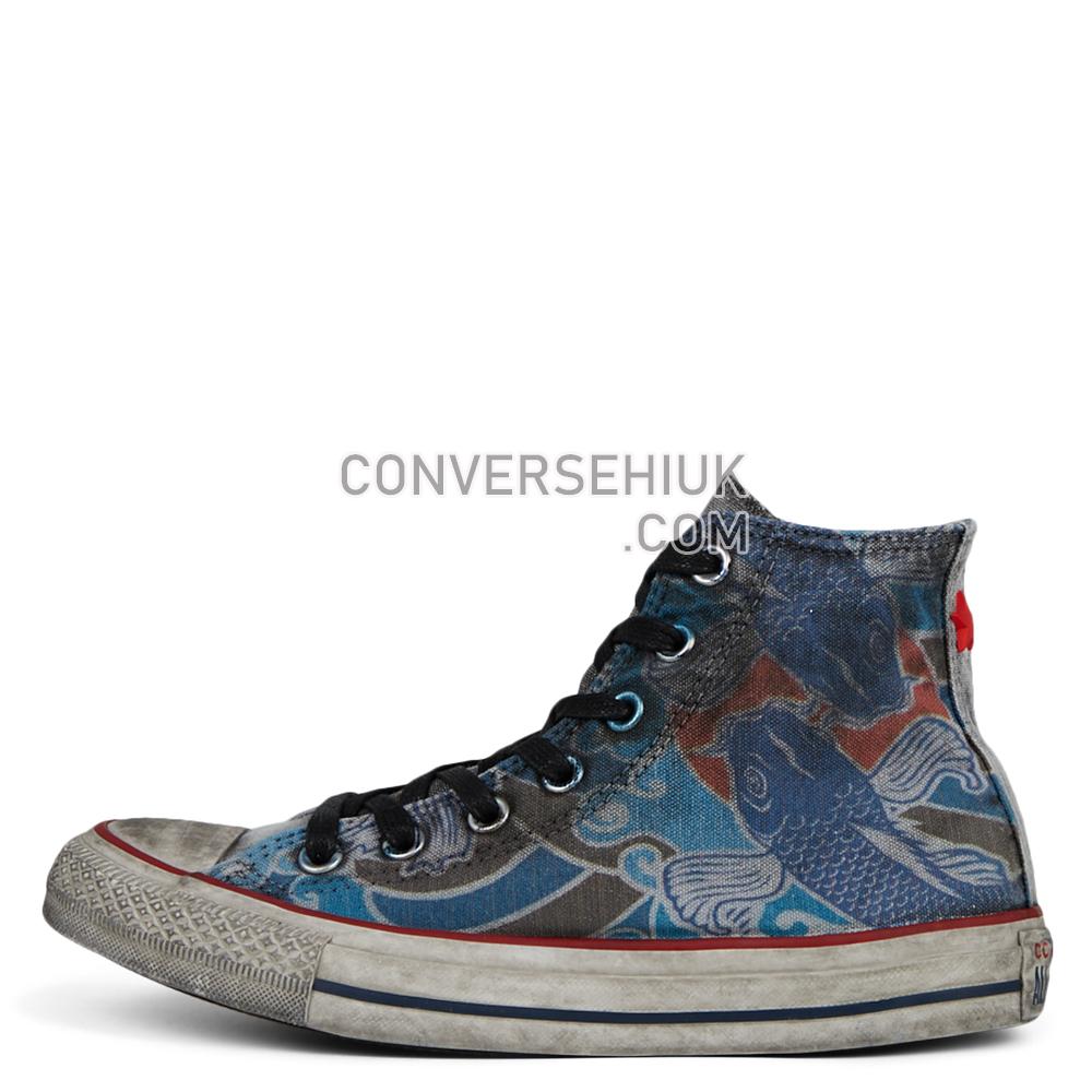 Converse Unisex Koi Tattoo Chuck Taylor All Star High Top Tattoo Goldfish 167392C Shoes