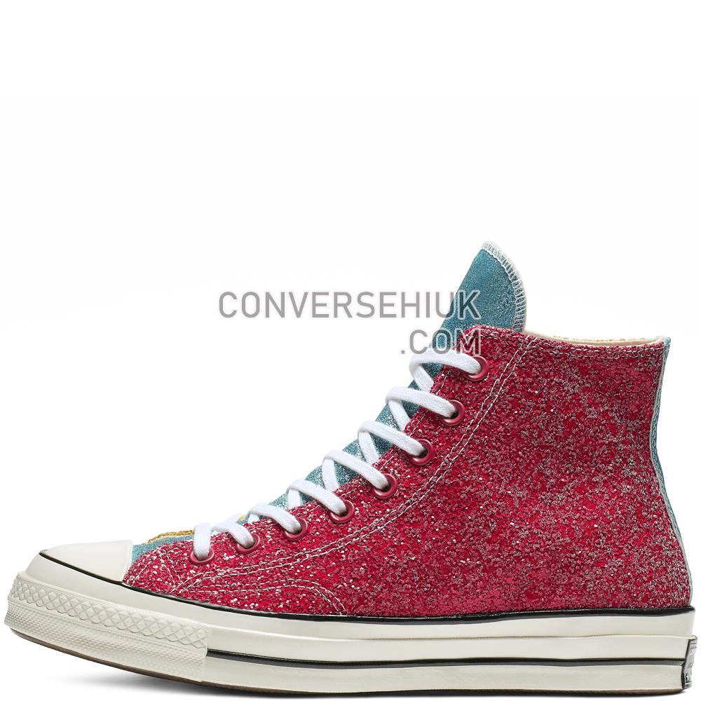 Converse x JW Anderson Chuck 70 Glitter High Top Barbados Cherry/sulphur/egret 164694C Shoes