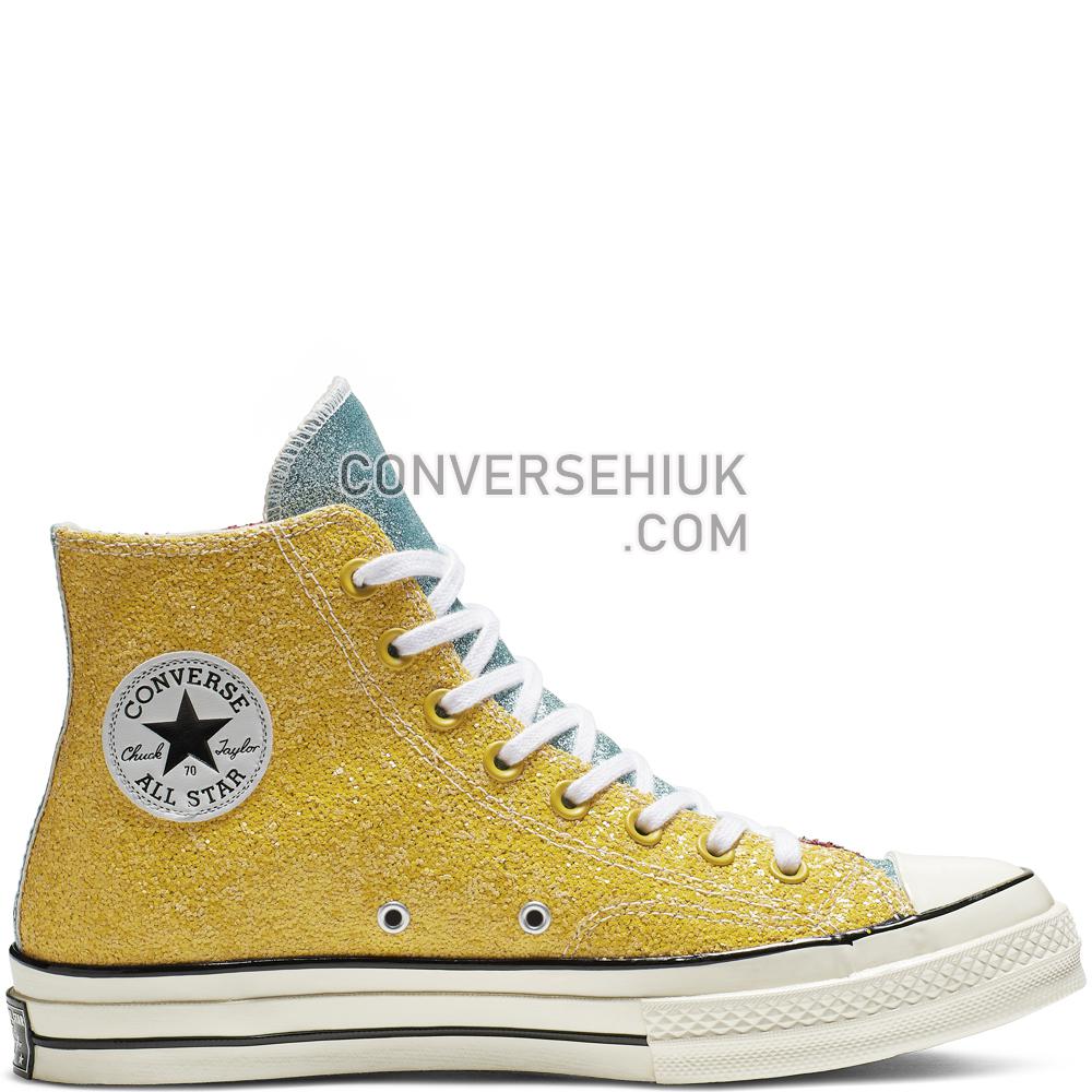 Converse x JW Anderson Chuck 70 Glitter High Top Barbados Cherry/sulphur/egret 164694C Shoes