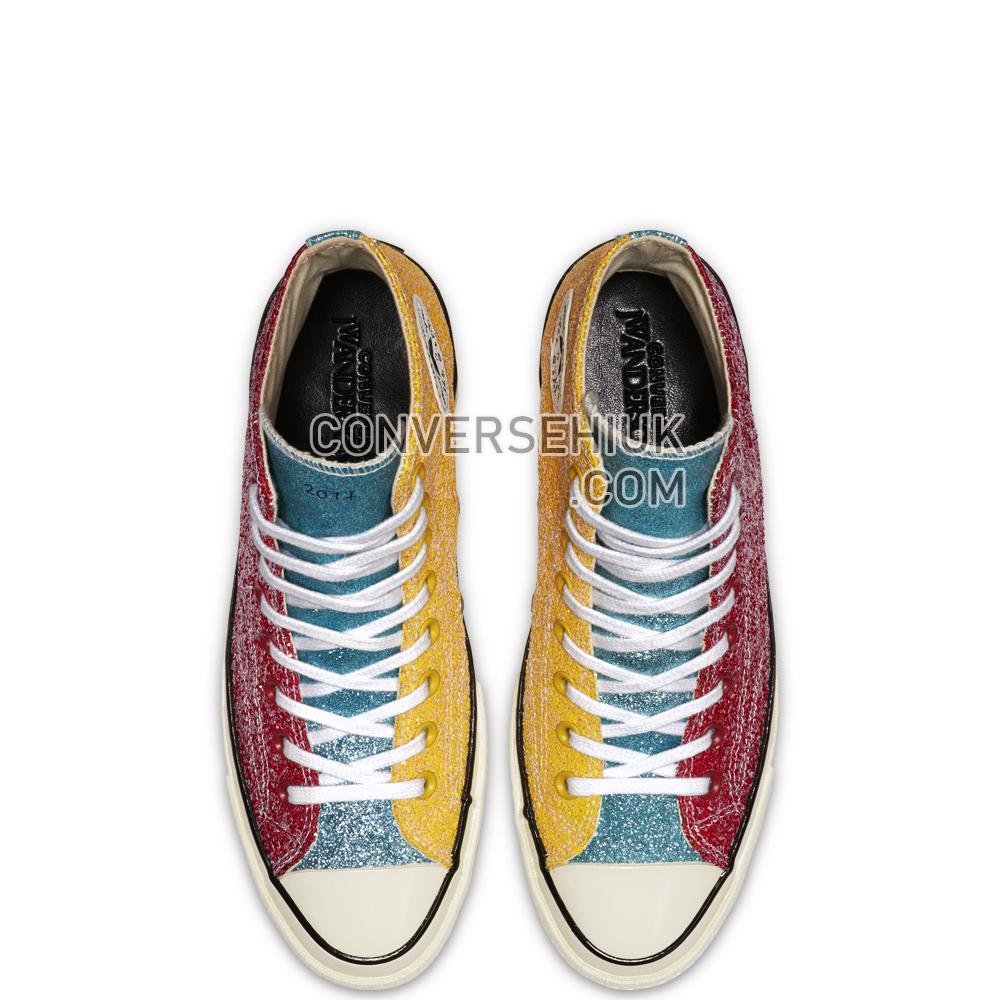 Converse x JW Anderson Chuck 70 Glitter High Top Barbados Cherry/sulphur/egret 164694C Shoes