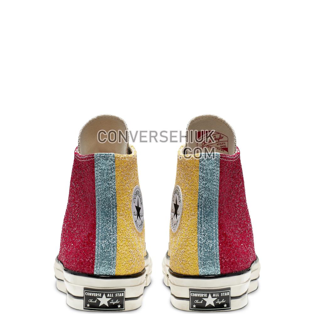 Converse x JW Anderson Chuck 70 Glitter High Top Barbados Cherry/sulphur/egret 164694C Shoes