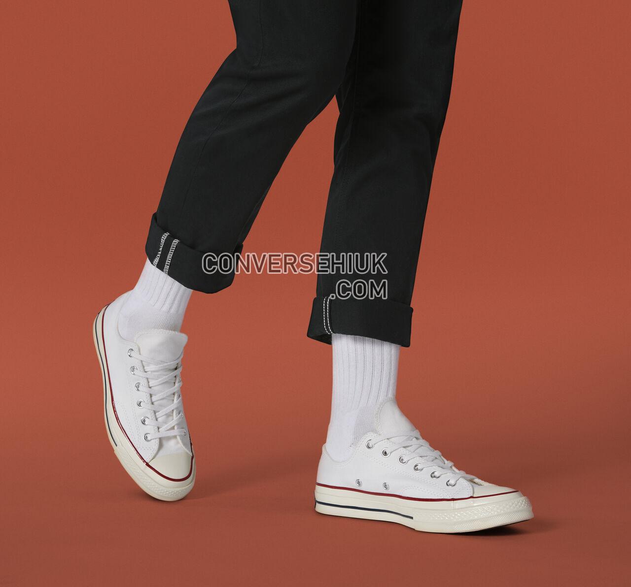 Converse Chuck 70 Low Top White/Garnet/Egret 162065C Shoes