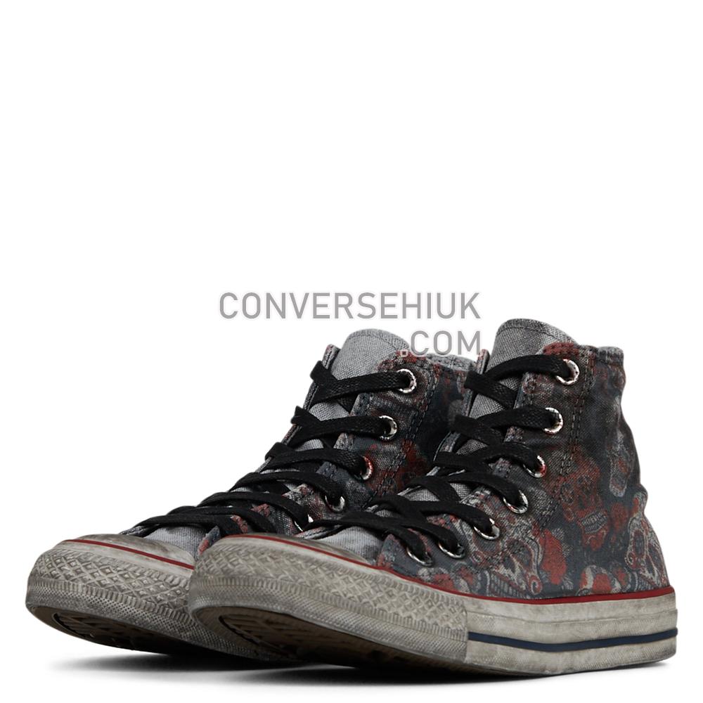 Converse Unisex Sugar Skull Tattoo Chuck Taylor All Star High Top Tattoo Mex Skulls 167391C Shoes