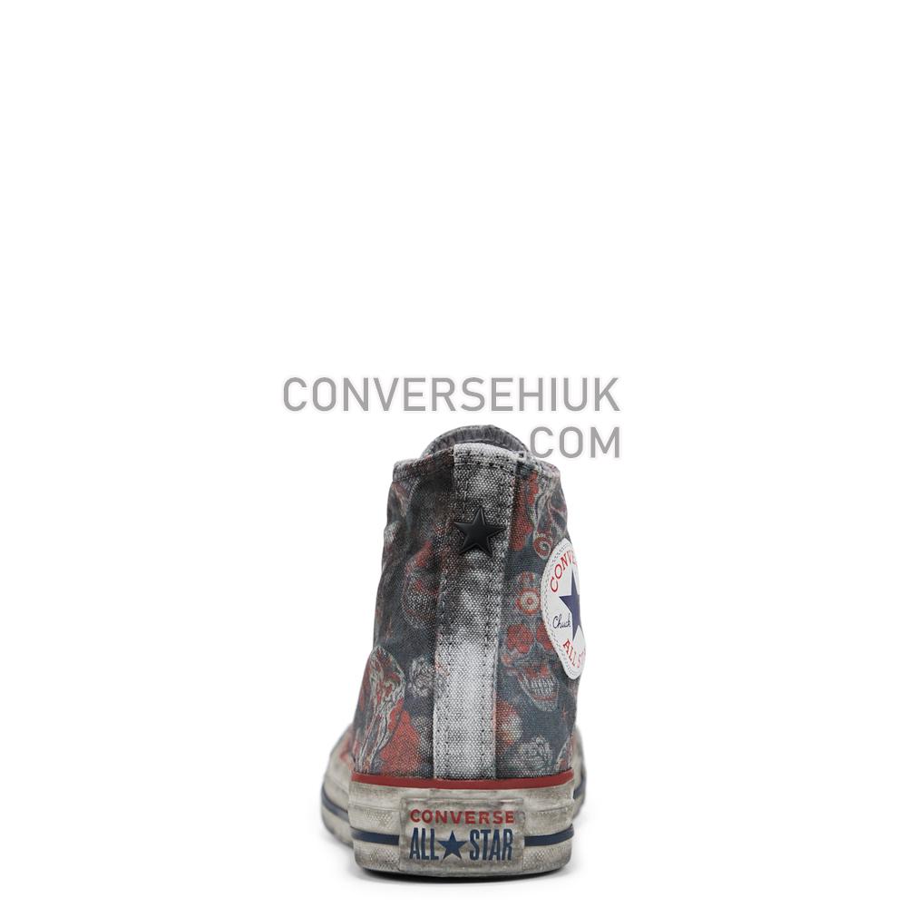 Converse Unisex Sugar Skull Tattoo Chuck Taylor All Star High Top Tattoo Mex Skulls 167391C Shoes