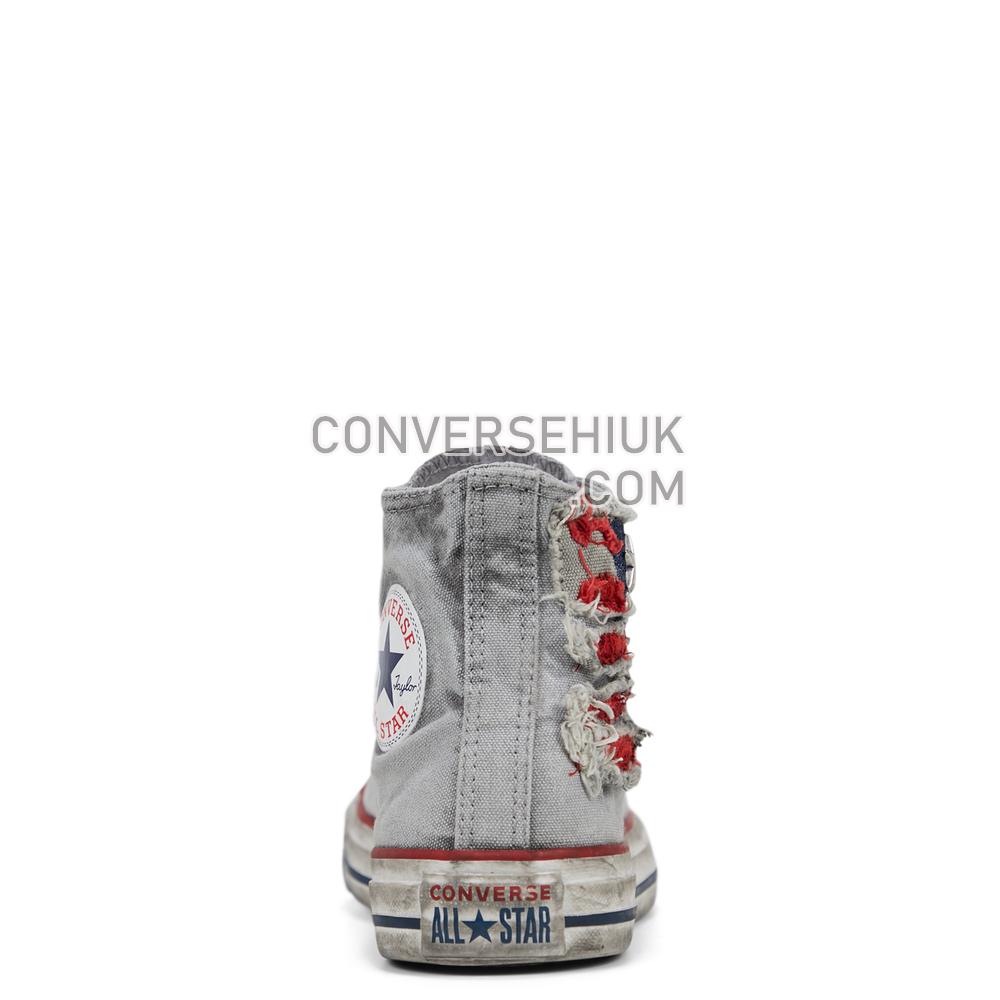 Converse Unisex Distressed Americana Chuck Taylor All Star High Top Americana Flag Distressed 167389C Shoes