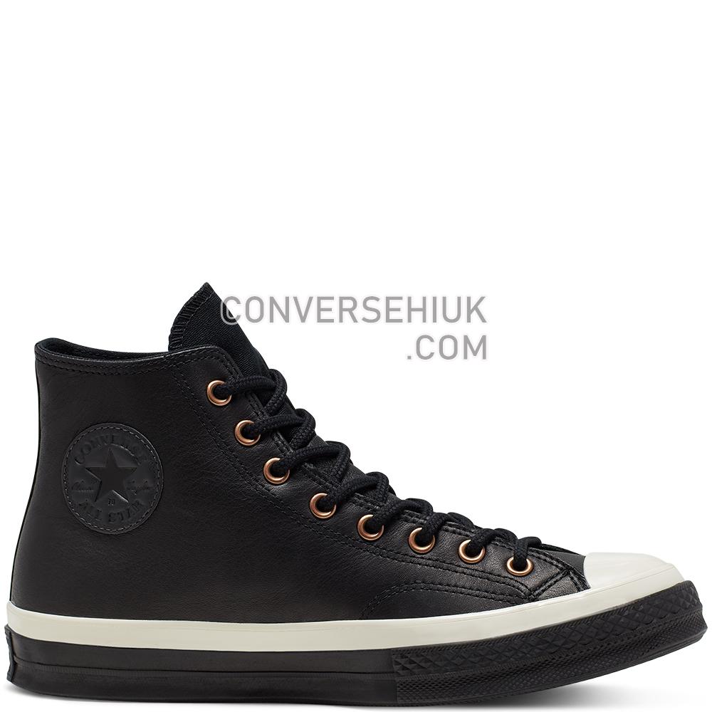 Converse Unisex Waterproof GORE-TEX Leather Chuck 70 High Top Black/almost Black/black 165923C Shoes