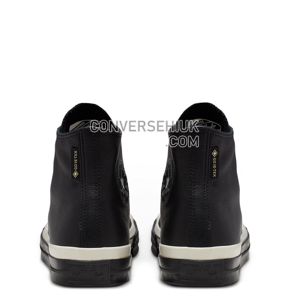 Converse Unisex Waterproof GORE-TEX Leather Chuck 70 High Top Black/almost Black/black 165923C Shoes