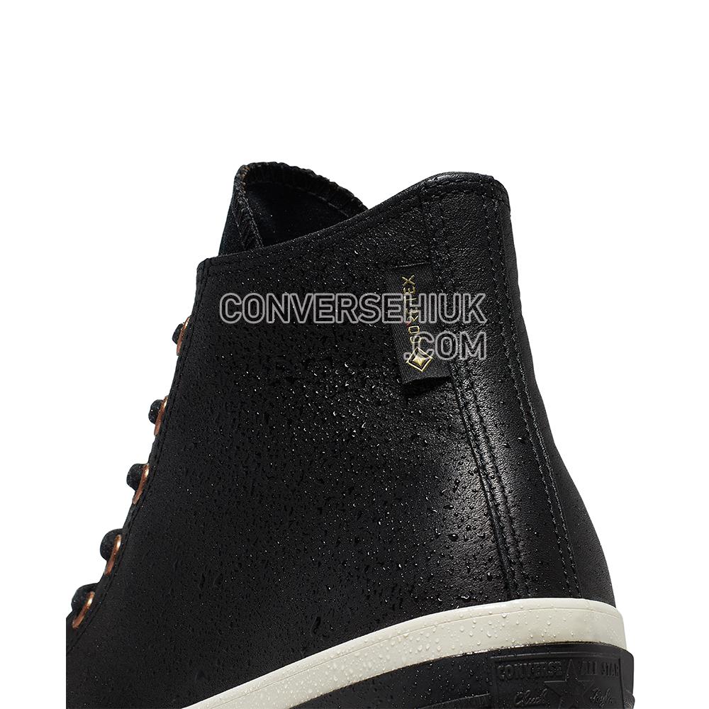 Converse Unisex Waterproof GORE-TEX Leather Chuck 70 High Top Black/almost Black/black 165923C Shoes