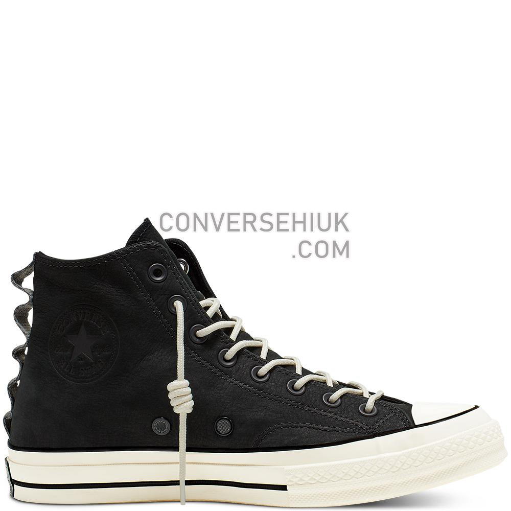 Converse Unisex Nubuck Leather Chuck 70 High Top Black/mason/white 165999C Shoes