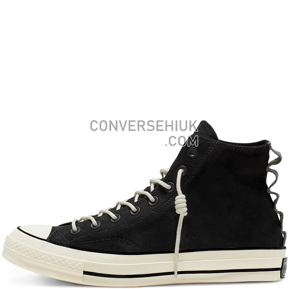 Converse Unisex Nubuck Leather Chuck 70 High Top Black/mason/white 165999C Shoes