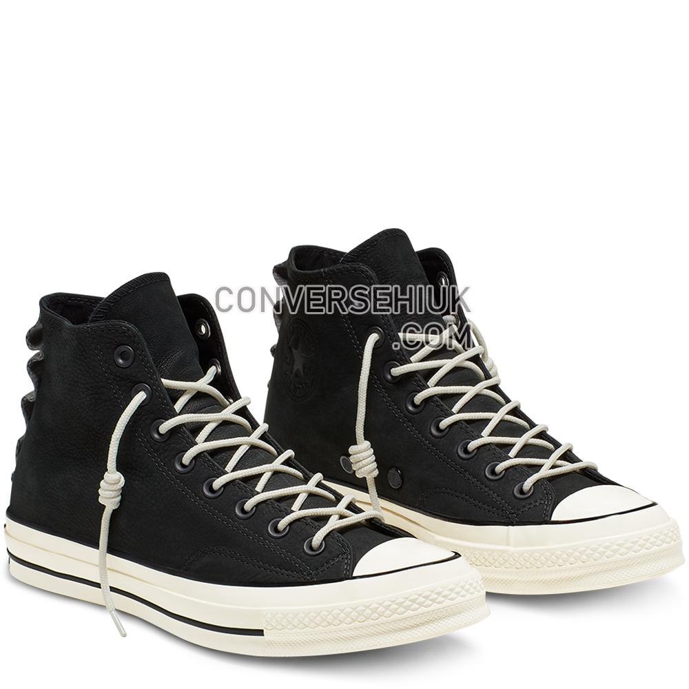 Converse Unisex Nubuck Leather Chuck 70 High Top Black/mason/white 165999C Shoes