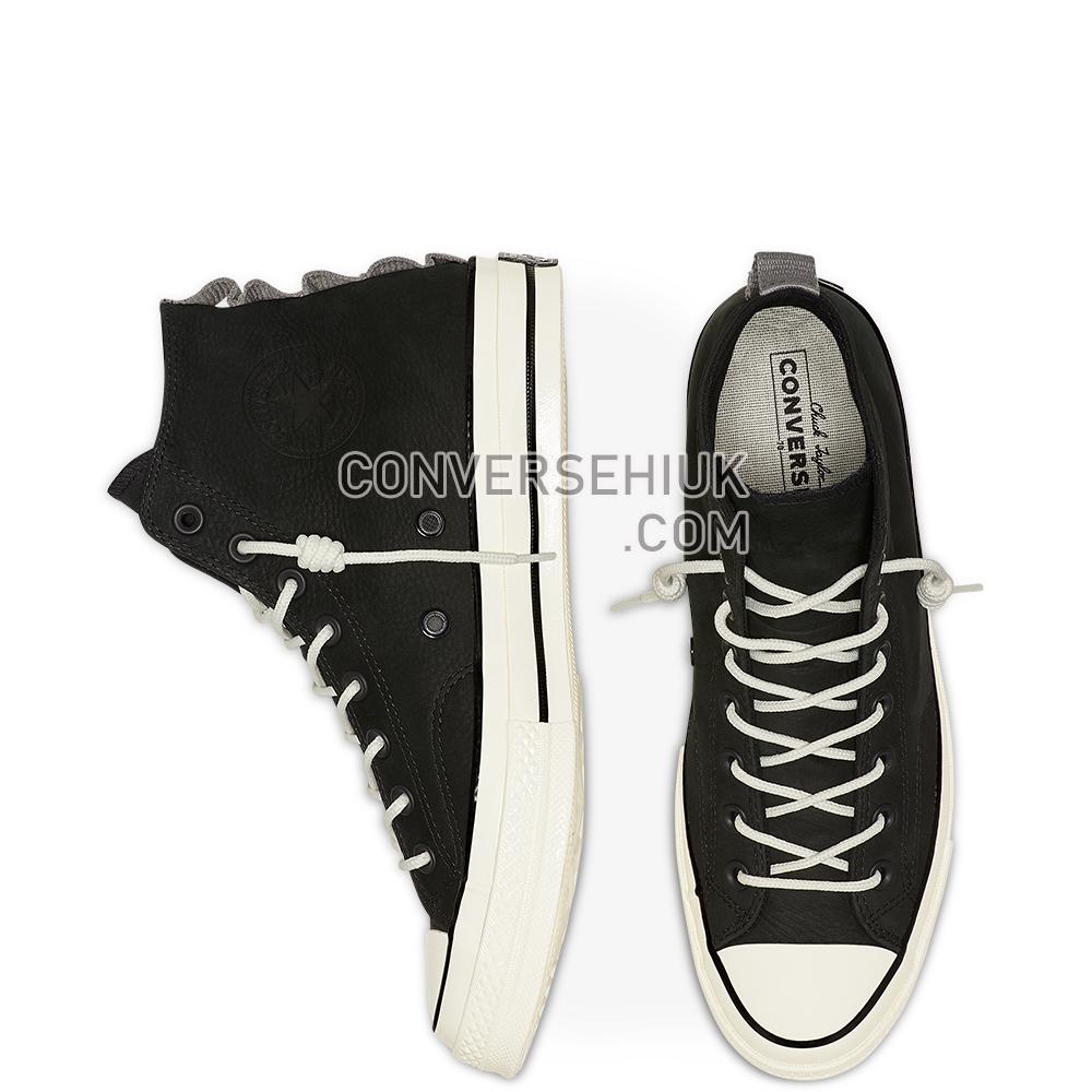 Converse Unisex Nubuck Leather Chuck 70 High Top Black/mason/white 165999C Shoes