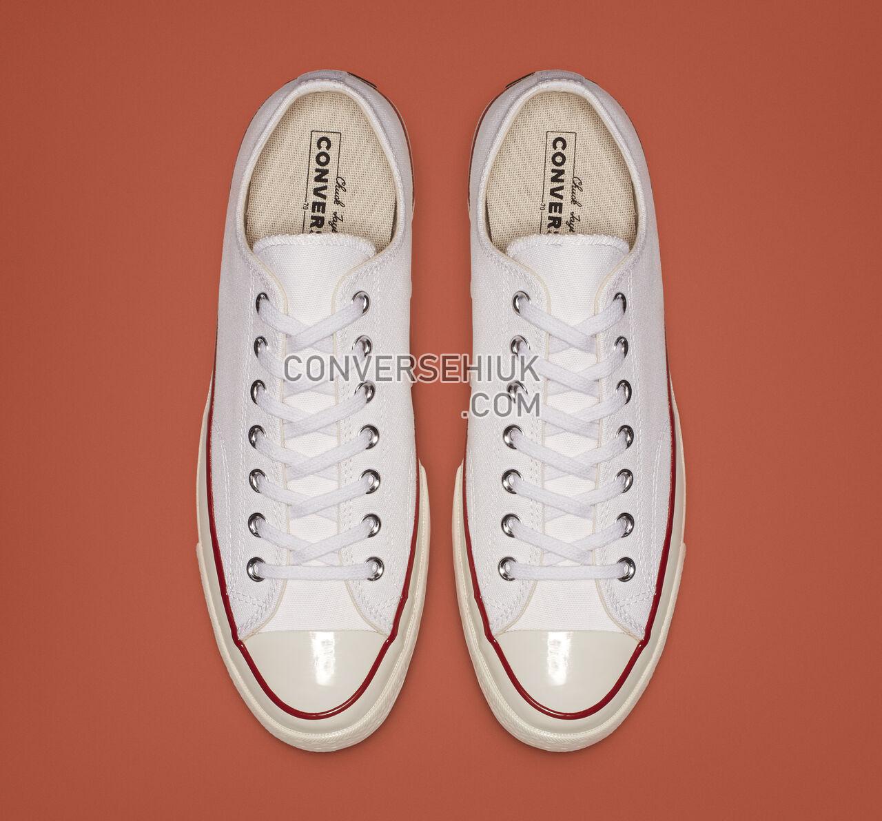 Converse Chuck 70 Low Top White/Garnet/Egret 162065C Shoes