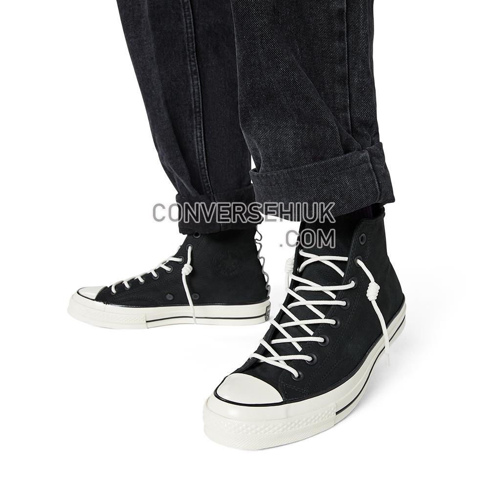 Converse Unisex Nubuck Leather Chuck 70 High Top Black/mason/white 165999C Shoes