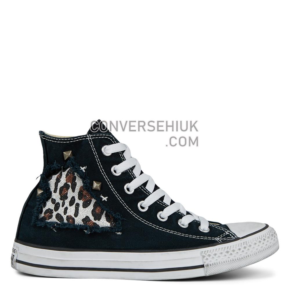 Converse Unisex Scratched Jungle Chuck Taylor All Star High Top Black Stratched Jungle 167401C Shoes