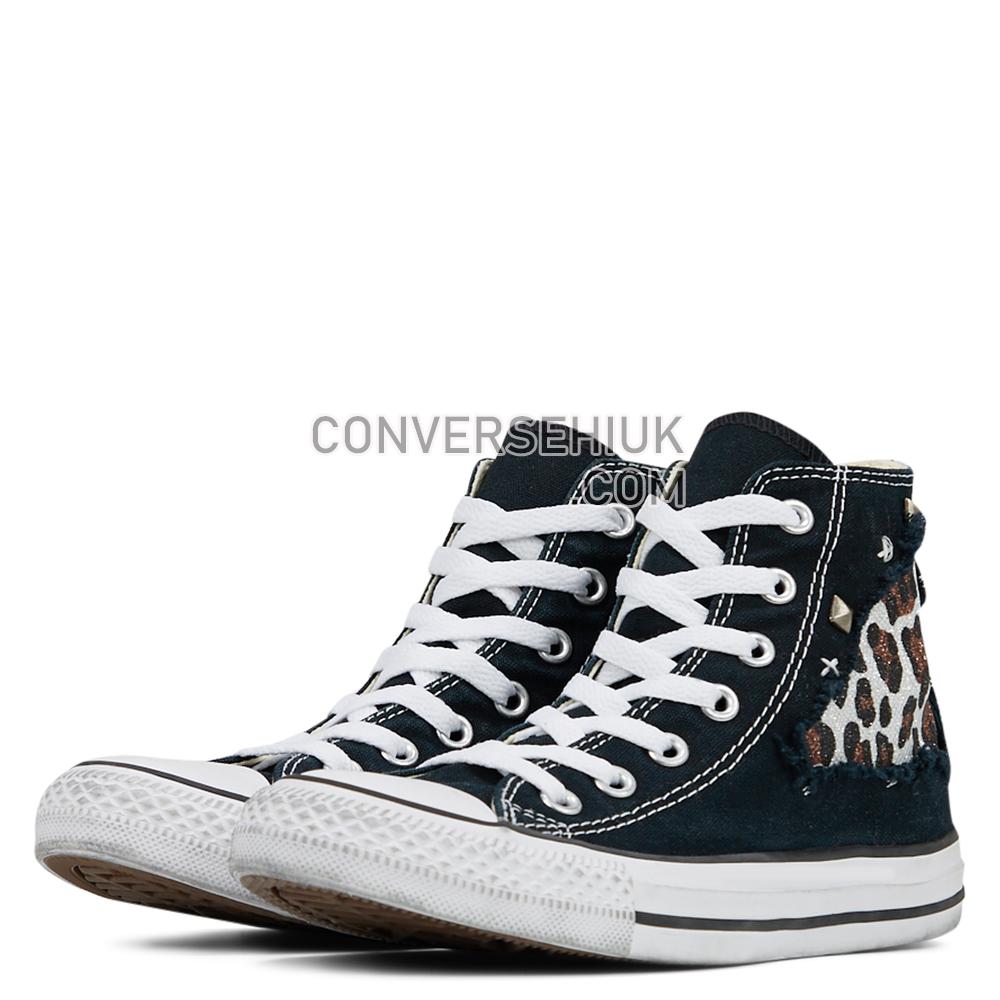 Converse Unisex Scratched Jungle Chuck Taylor All Star High Top Black Stratched Jungle 167401C Shoes