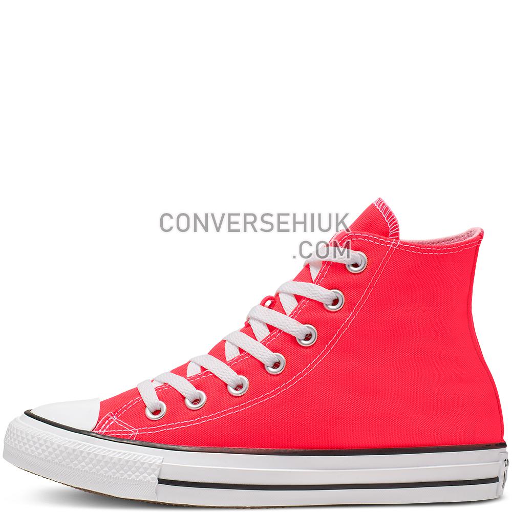 Converse Unisex Seasonal Colour Chuck Taylor All Star High Top Bright Crimson 166264C Shoes