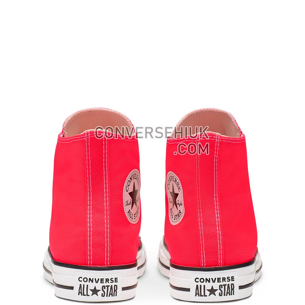 Converse Unisex Seasonal Colour Chuck Taylor All Star High Top Bright Crimson 166264C Shoes