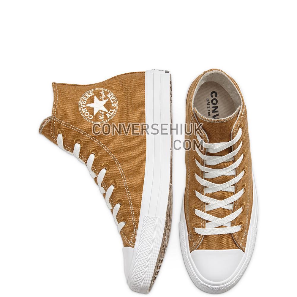 Converse Unisex Renew Cotton Chuck Taylor All Star High Top Wheat/natural/white 166740C Shoes