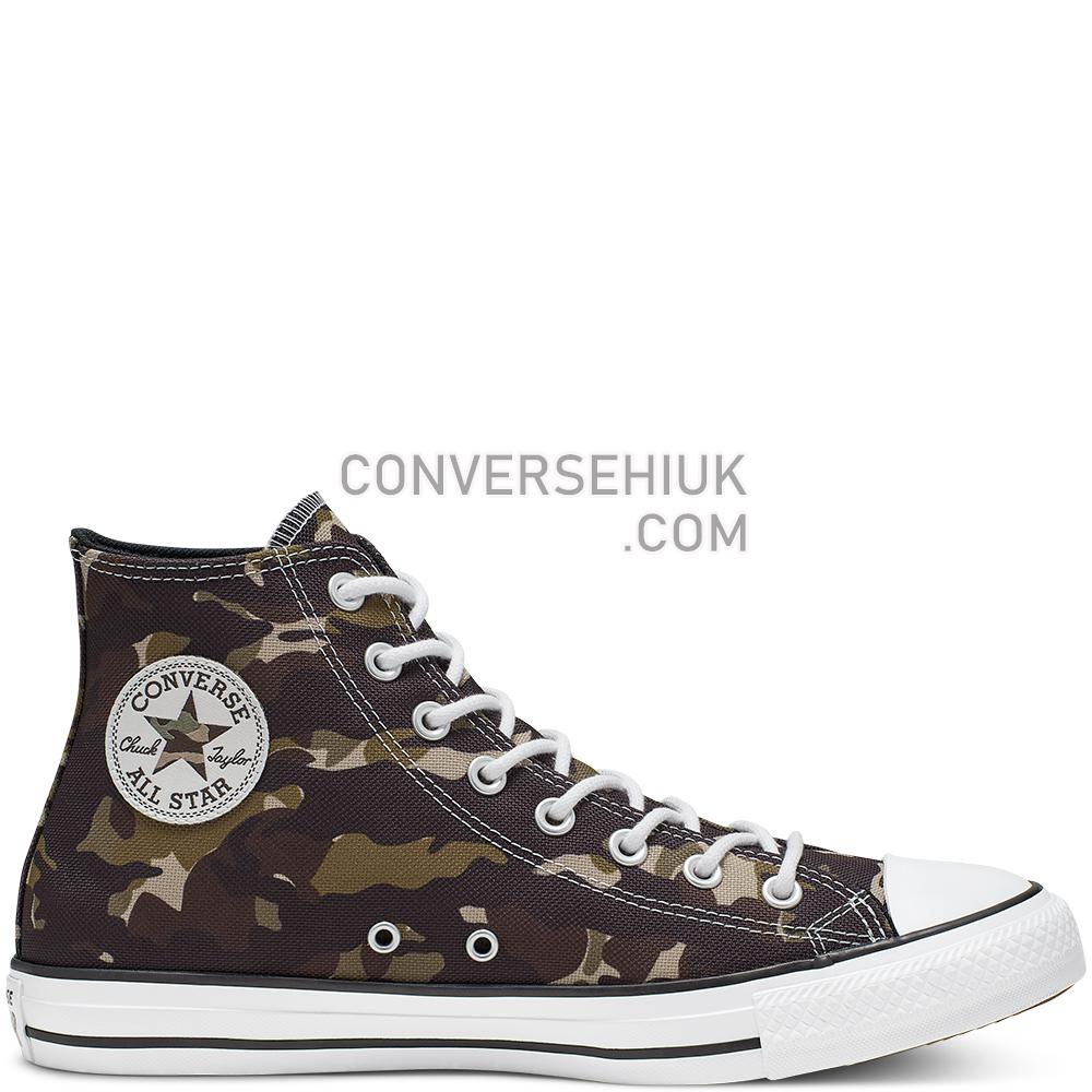 Converse Unisex All-over Camo Chuck Taylor All Star High Top Black/khaki/white 165915C Shoes