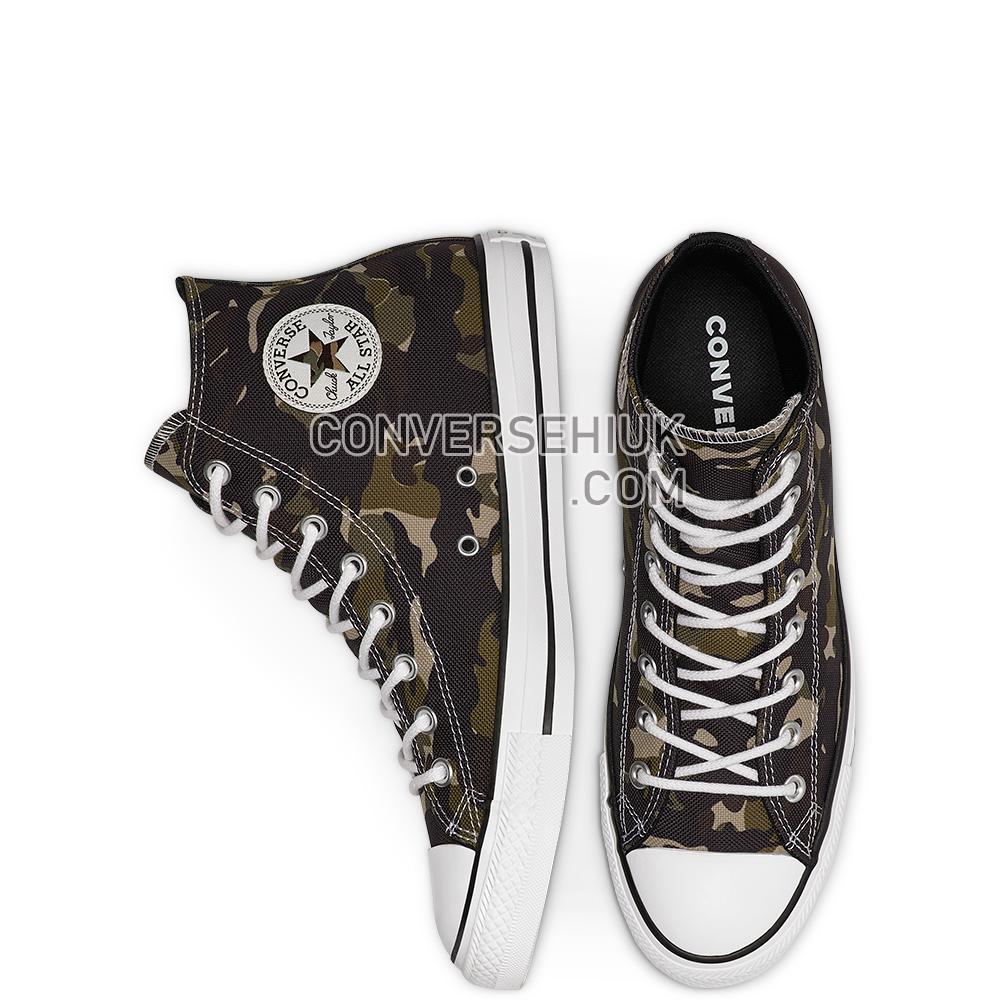 Converse Unisex All-over Camo Chuck Taylor All Star High Top Black/khaki/white 165915C Shoes