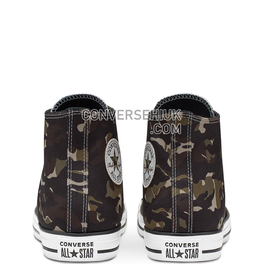 Converse Unisex All-over Camo Chuck Taylor All Star High Top Black/khaki/white 165915C Shoes