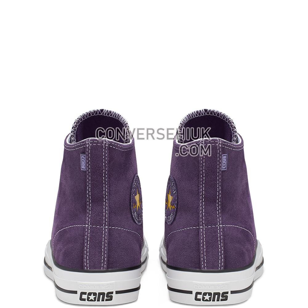 Converse Unisex Suede CONS CTAS Pro High Top Grand Purple/vivid Sulfur/whit 166021C Shoes