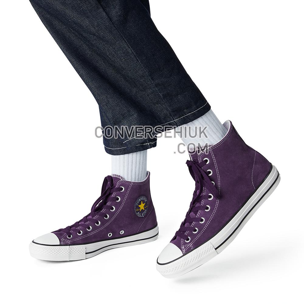 Converse Unisex Suede CONS CTAS Pro High Top Grand Purple/vivid Sulfur/whit 166021C Shoes