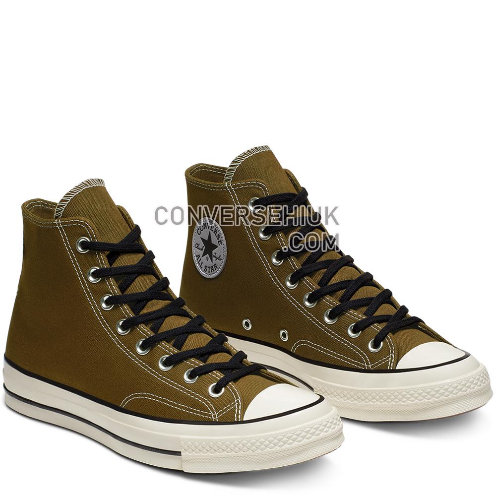 Converse Unisex Vintage Canvas Chuck 70 High Top Surplus Olive/black/egret 165953C Shoes