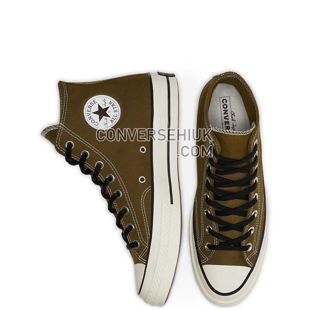 Converse Unisex Vintage Canvas Chuck 70 High Top Surplus Olive/black/egret 165953C Shoes