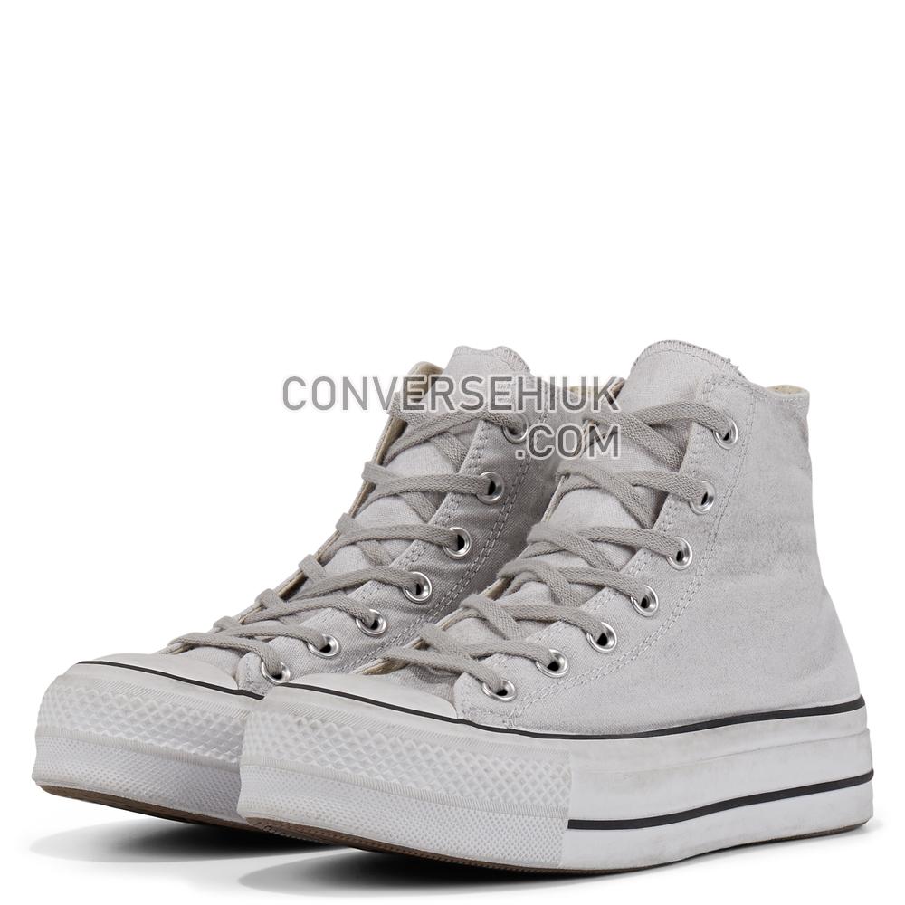 Converse Chuck Taylor All Star Lift Smoked Canvas High Top Light Smoke In 569883C Shoes