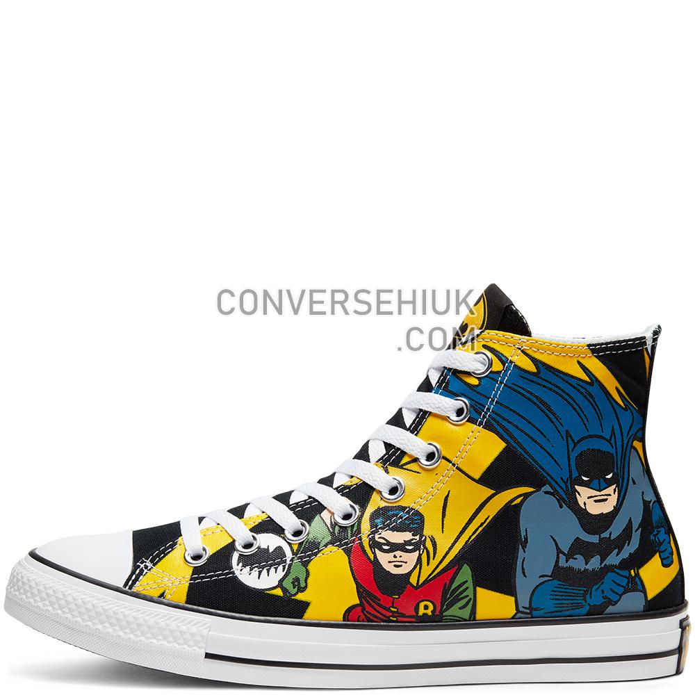 Converse x Batman Chuck Taylor All Star High Top Black/white/lemon Chrome 167304C Shoes