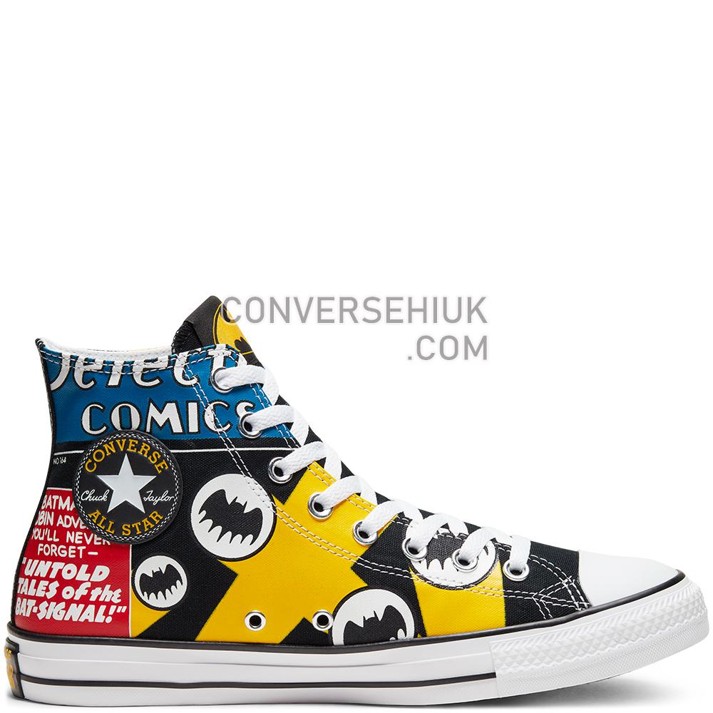 Converse x Batman Chuck Taylor All Star High Top Black/white/lemon Chrome 167304C Shoes