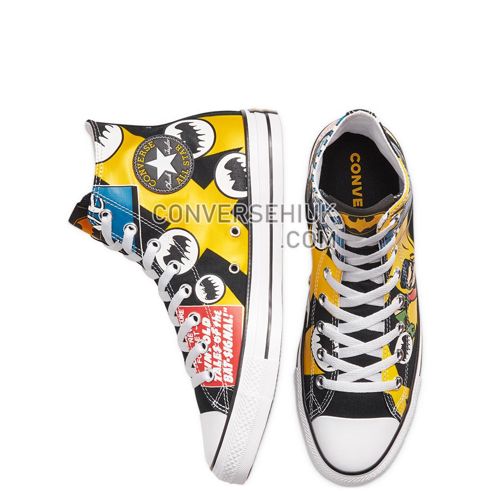 Converse x Batman Chuck Taylor All Star High Top Black/white/lemon Chrome 167304C Shoes