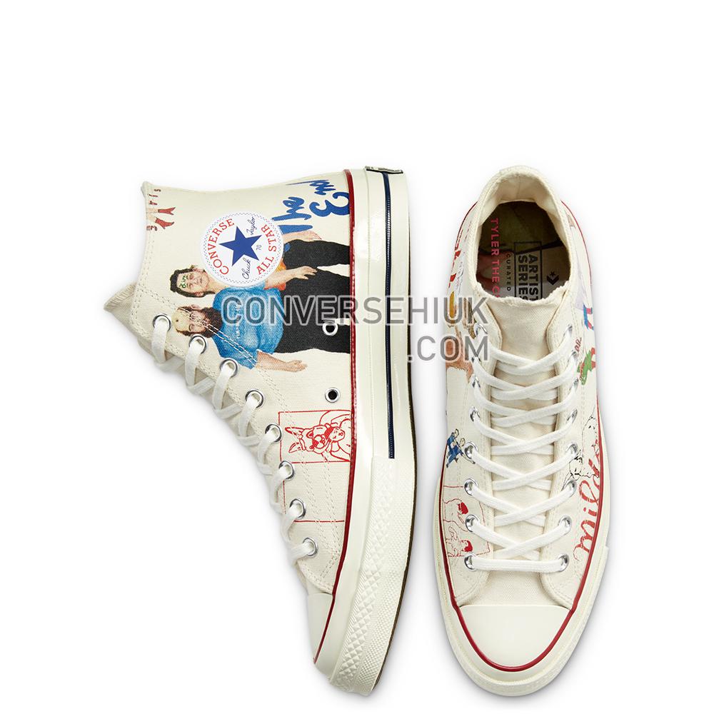 Converse Spencer McMullen Converse Artist Series Chuck 70 High Top Egret/multi/egret 168183C Shoes